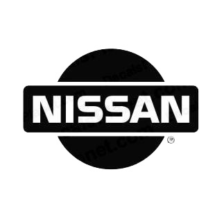 Nissan logo listed in famous logos decals.