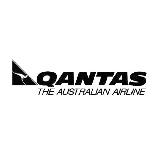 Qantas the australian airline logo listed in famous logos decals.
