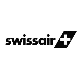 Swissair logo listed in famous logos decals.