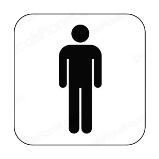 man toilet sign
