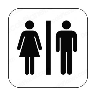Toilets sign listed in other signs decals.