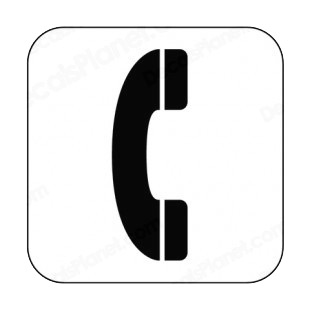 Telephone sign listed in other signs decals.