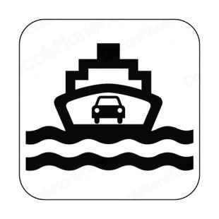 Water transportation sign  listed in other signs decals.