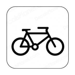 Bicycle sign listed in other signs decals.