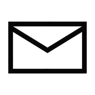 Envelope sign listed in other signs decals.