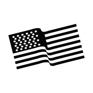 United States waving flag listed in american flag decals.