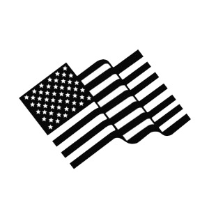 United States waving flag listed in american flag decals.