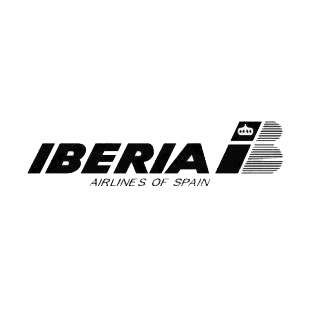 Iberia airlines of spain logo listed in famous logos decals.