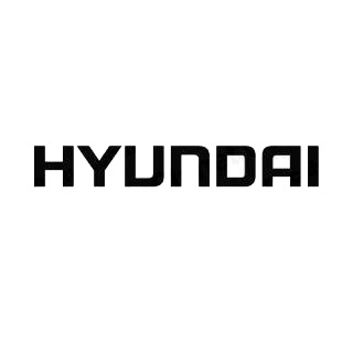 Hyundai logo listed in famous logos decals.