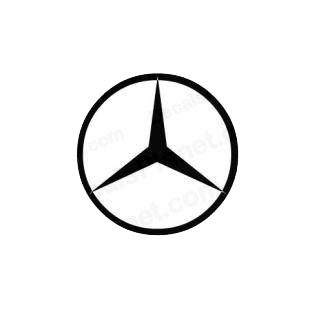 Mercedes logo listed in famous logos decals.