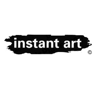 Instant art logo listed in famous logos decals.