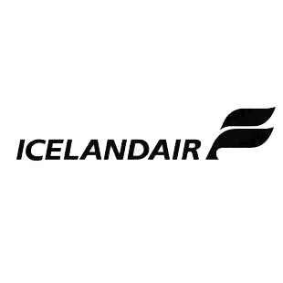 Size 9 cm x 9 cm Icelandair Logo Sticker 