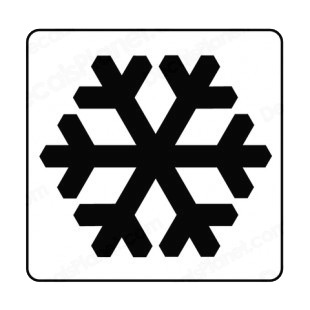 Snow sign listed in road signs decals.