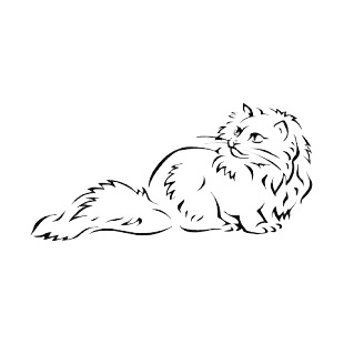 Cat looking up listed in more animals decals.