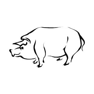 Pig listed in more animals decals.