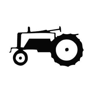 Tractor listed in agriculture decals.