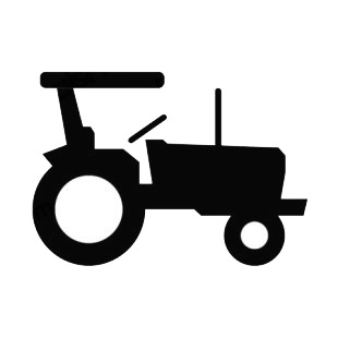 Tractor with roof listed in agriculture decals.