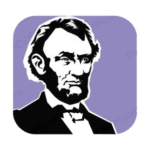 United States Abraham Lincoln listed in symbols and history decals.