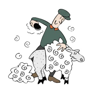 Sheep shearing listed in agriculture decals.