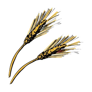 Wheat listed in agriculture decals.