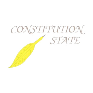 Constitution State Connecticut state listed in states decals.