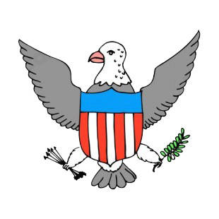 United States Eagle symbol listed in symbols and history decals.