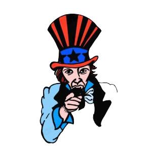 United States Abraham Lincoln i want you logo listed in symbols and history decals.