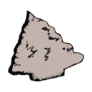 Rock  Arrowhead listed in symbols and history decals.
