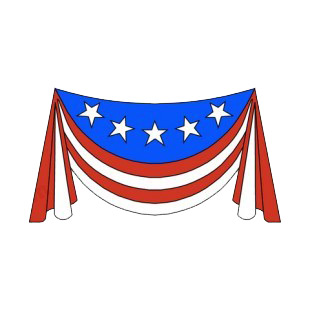 United States banner listed in symbols and history decals.