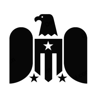 Unitled States Eagle logo listed in symbols and history decals.