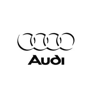 Audi rings listed in audi decals.
