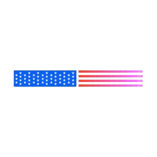 United States flag listed in american flag decals.