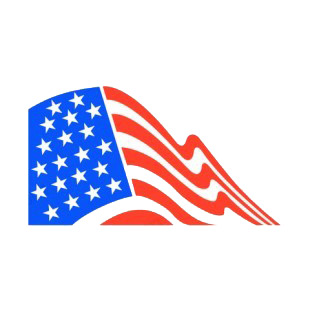 United States flag drawing listed in american flag decals.