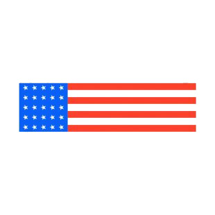 United States flag listed in american flag decals.