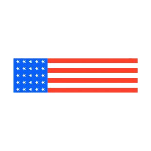 United States flag listed in american flag decals.