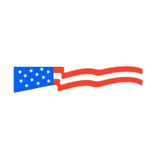 United States flag drawing listed in american flag decals.