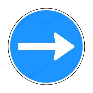 Turn right sign listed in road signs decals.