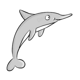 Dolphin smiling listed in more animals decals.
