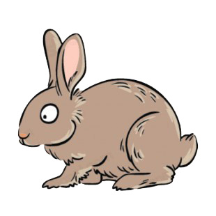Brown rabbit listed in more animals decals.