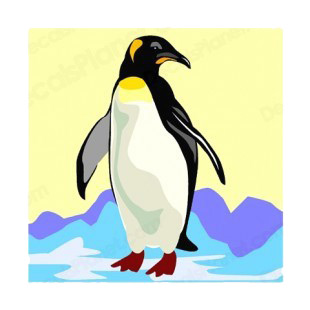 Penguin walking on ice listed in more animals decals.