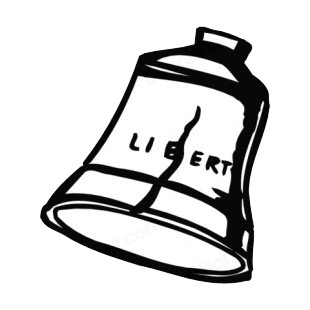 United States Liberty Bell  listed in symbols and history decals.