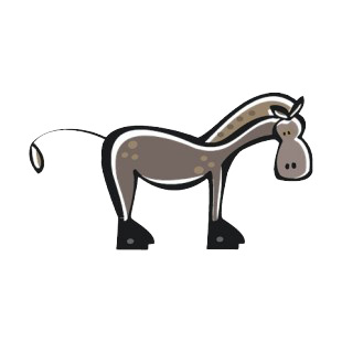 Horse with long mane listed in more animals decals.