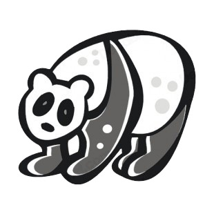 Panda listed in more animals decals.