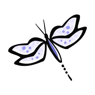 Purple dragonfly listed in more animals decals.