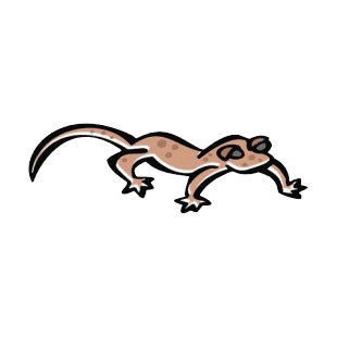 Grey gecko listed in more animals decals.