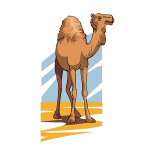 Dromedary listed in more animals decals.
