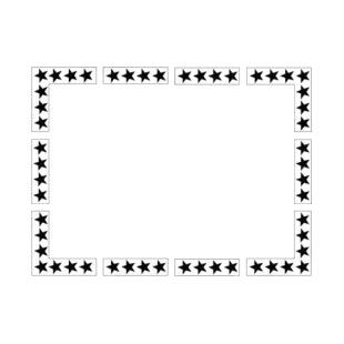 United States rectangular star frame listed in symbols and history decals.