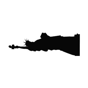 United States Statue of Liberty silhouette listed in symbols and history decals.