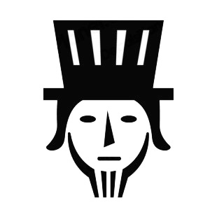 United States Uncle Sam face logo listed in symbols and history decals.