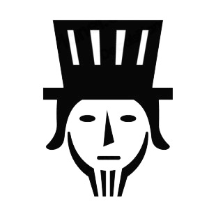 United States Uncle Sam face logo listed in symbols and history decals.